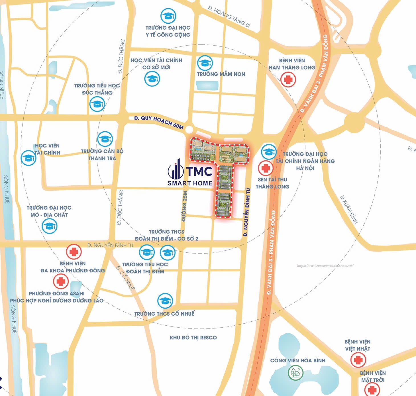 Vị Trí Tmc Smart Home Cổ Nhuế